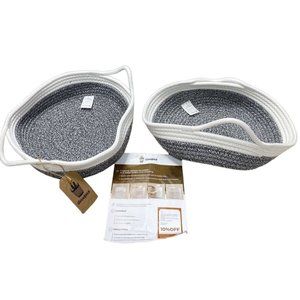 Brand New Cotton Rope Storage Baskets Home Decor